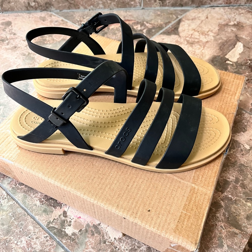 Crocs Tulum Sandals Black 7